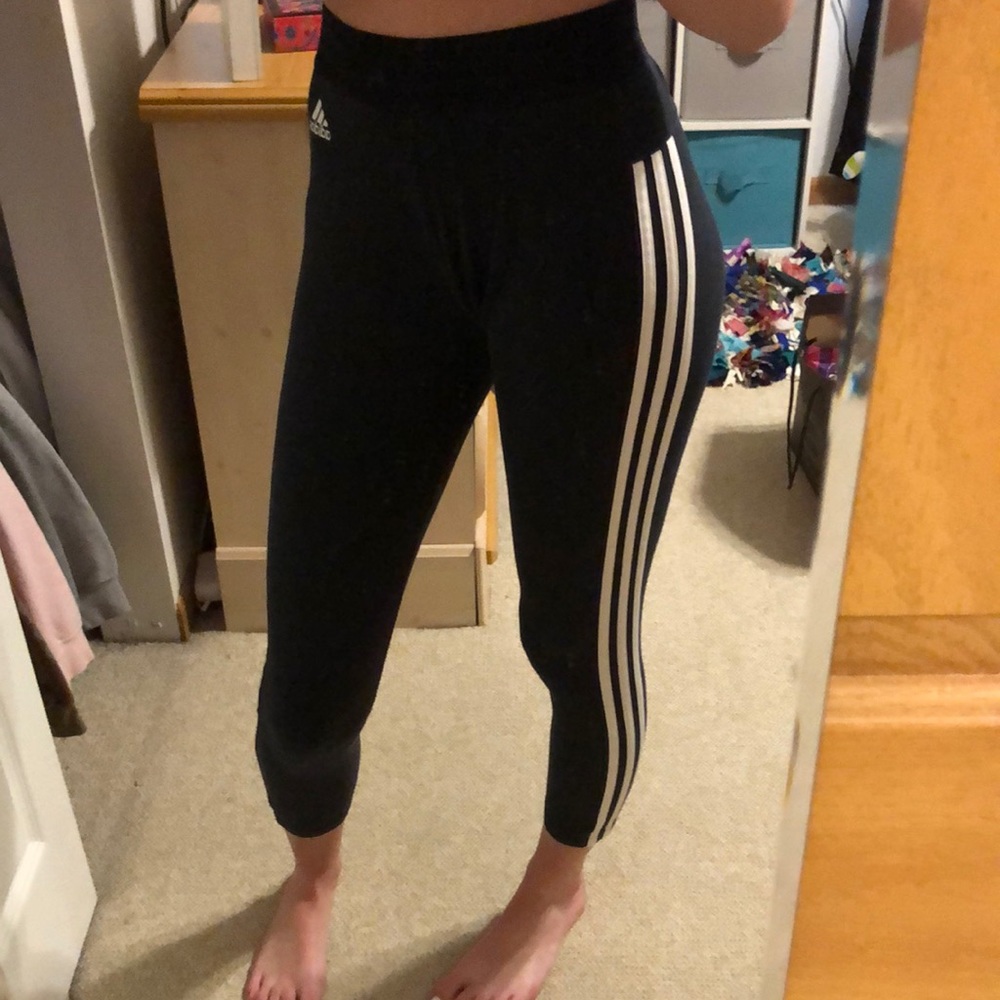 Adidas striped leggings